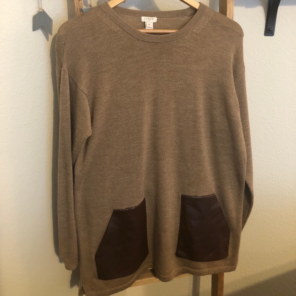 Jcrew faux pocket sweater